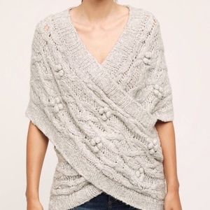 Anthropologie -Sleeping on Snow Cable Knit Sweater